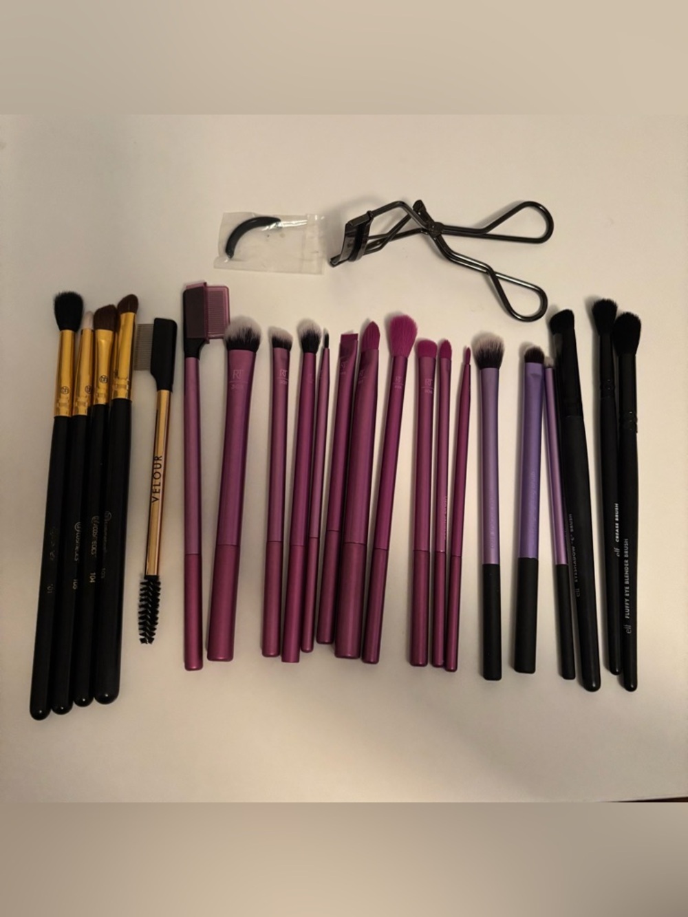 Eye Brushes: Real Techniques, BH Cosmetics, ELF, Velour, Shiseido
